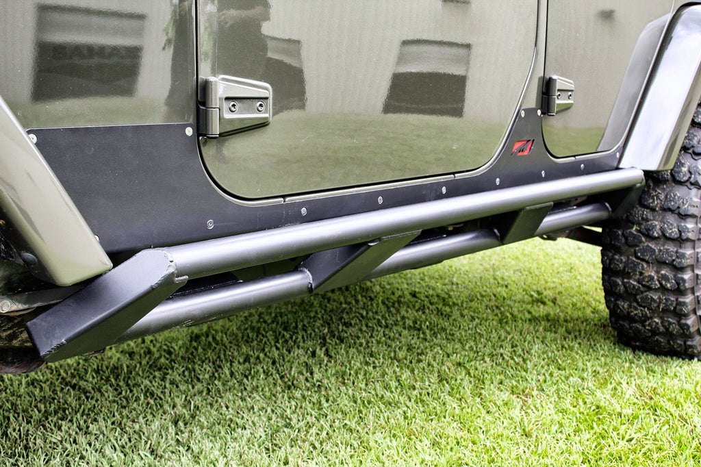 Motobilt Rocker Guards Frame Mounted Rocker Guards for Jeep JKU 4 Door Motobilt - MB1158-JKU