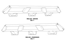 Load image into Gallery viewer, Motobilt Rocker Guards Frame Mounted Rocker Guards For 4 Door Jeep JL Bare Steel Motobilt - MB1158