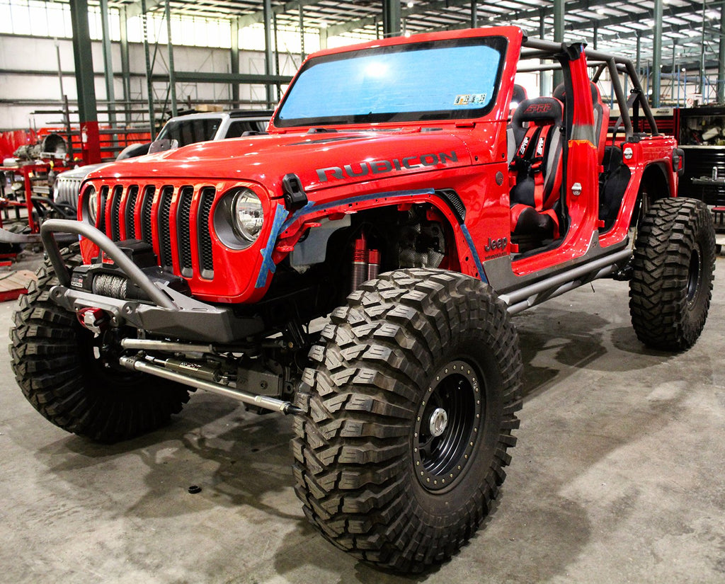 Motobilt Rocker Guards Frame Mounted Rocker Guards For 4 Door Jeep JL Bare Steel Motobilt - MB1158
