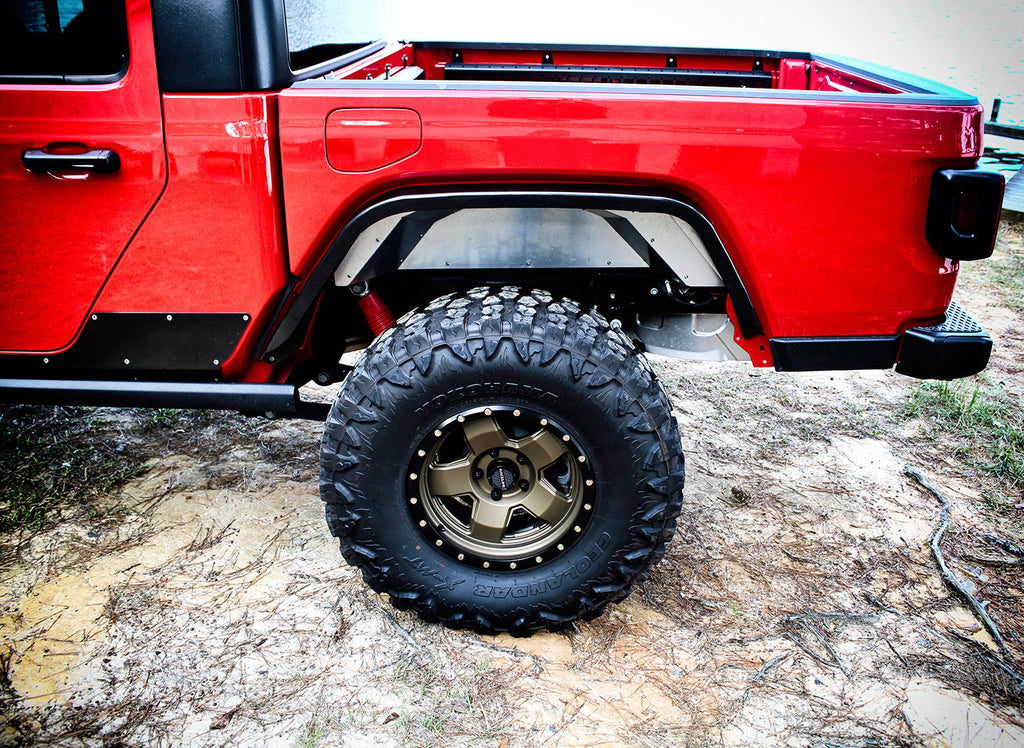 Motobilt Fender Flares Aluminum Rear Fender Flares for Jeep Gladiator JT - MB1167-A