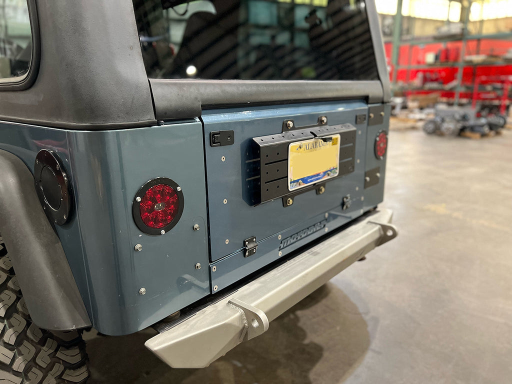 Motobilt Tailgates Fold Down Aluminum Tailgate for Jeep CJ, YJ, TJ and LJ Motobilt - MB1168