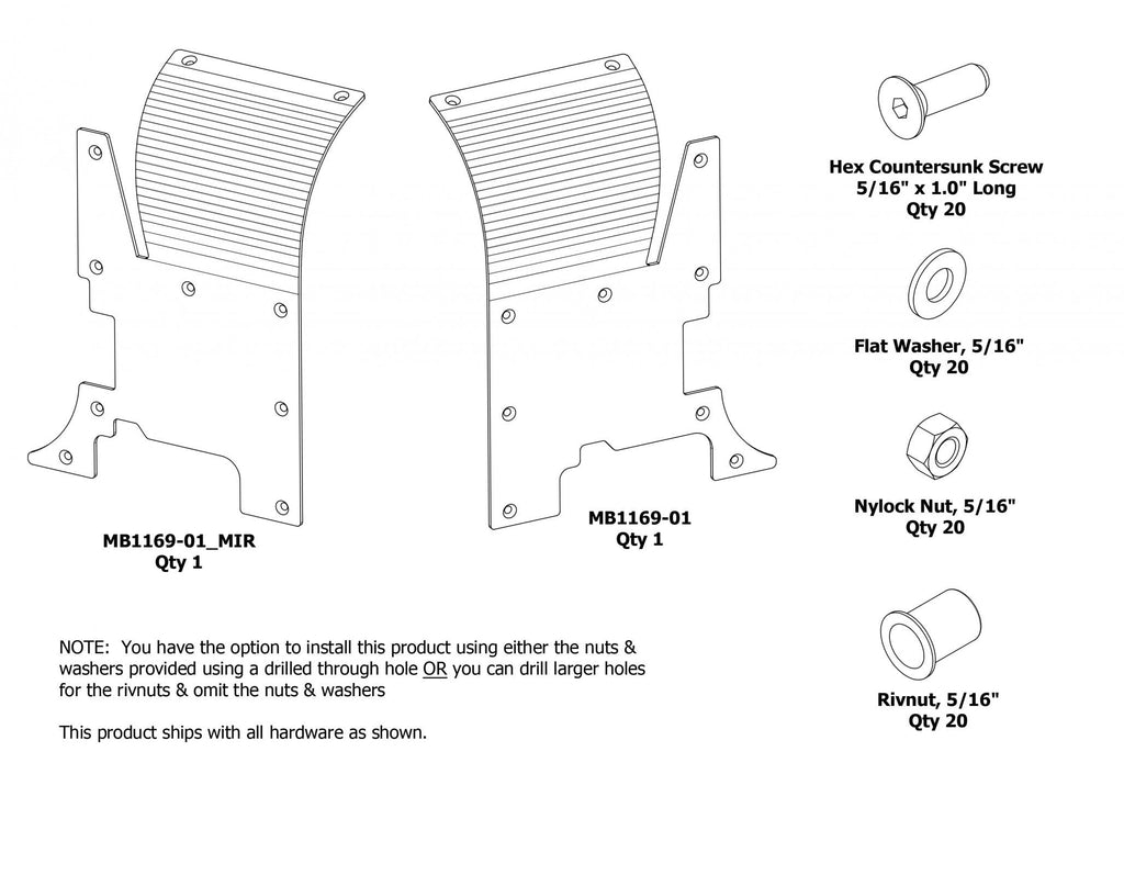 Motobilt Fenders Cowl Armor for Jeep YJ / CJ Motobilt - MB1169