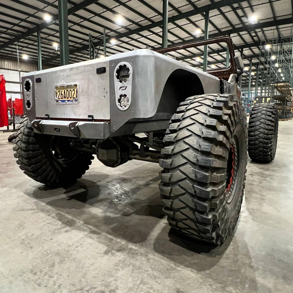 Motobilt Rocker Guards 15 inch Stretch Over the Rail Corner Armor for Jeep YJ Motobilt - MB1170