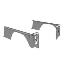 Load image into Gallery viewer, Motobilt Rocker Guards 15 inch Stretch Over the Rail Corner Armor for Jeep YJ Motobilt - MB1170