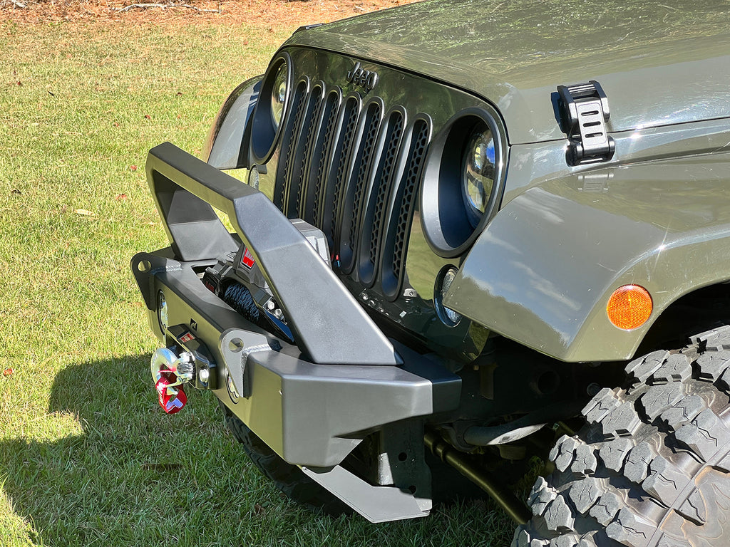 Motobilt Front Bumpers Crusher HD Front Bumper for Jeep JK/JKU with BullBar and Skidplate Motobilt - MB1209-MB1210-MB1203