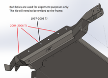 Load image into Gallery viewer, Motobilt Suspension Kit Jeep TJ 4 Link Suspension Mount Kit / Skid Motobilt - MB1517