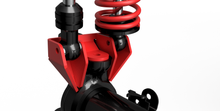 Load image into Gallery viewer, Motobilt Shock Mount Dual Front Lower Shock Mounts SD60 Bare Steel Motobilt - MB1547