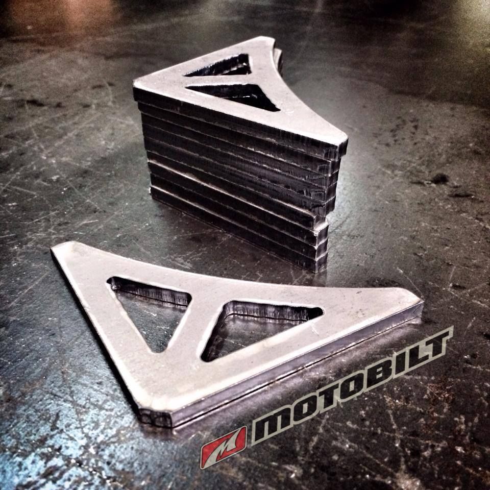 Motobilt Gussets Two Slot Gusset 3x3 Inch Steel Motobilt - MB2014