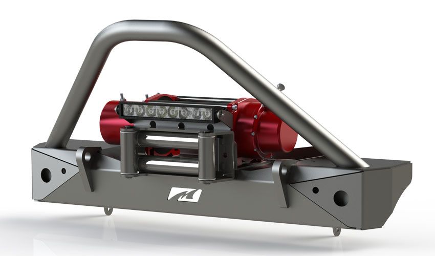 Motobilt Winch Fairlead Mount LED Fairlead Mount 10 Inch Single Row Motobilt - MB2031