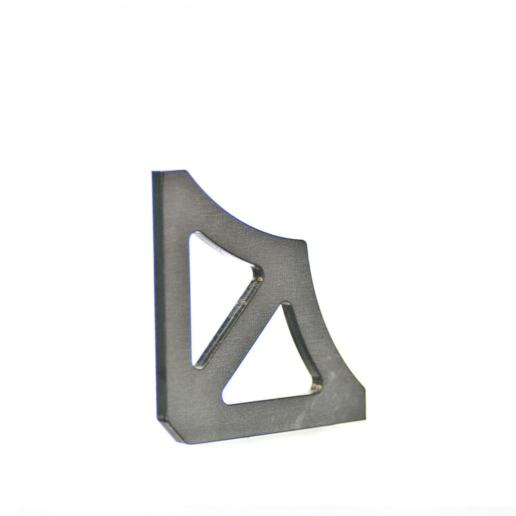 Motobilt Gussets Scalloped Two Hole Gusset 3x3 Inch Steel Motobilt - MB2039