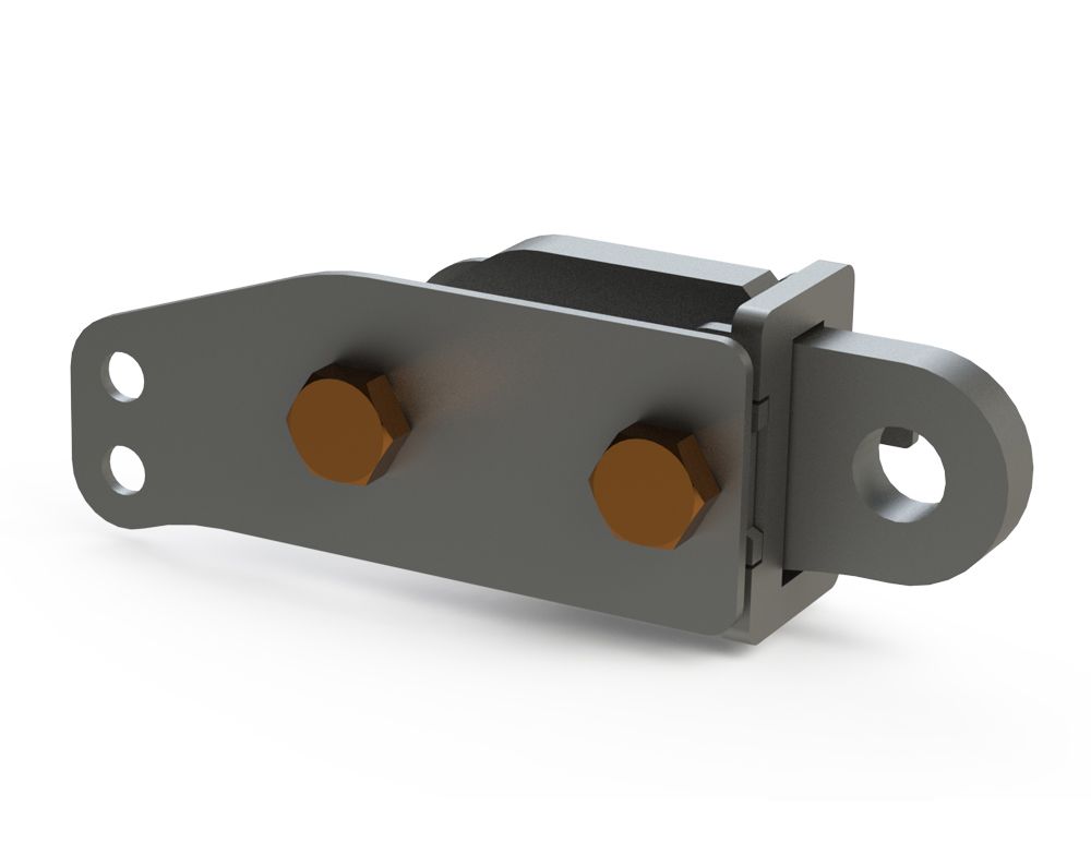 Motobilt D Ring Bracket Jeep JK Rear Bolt-On D-Ring Mounts 07-18 Wrangler JK Motobilt - MB2072