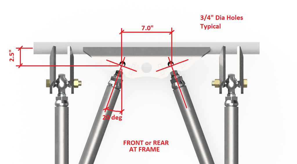 Motobilt Suspension Kit Rockwell Axle Lower Link Plate Kit Motobilt - MB2124