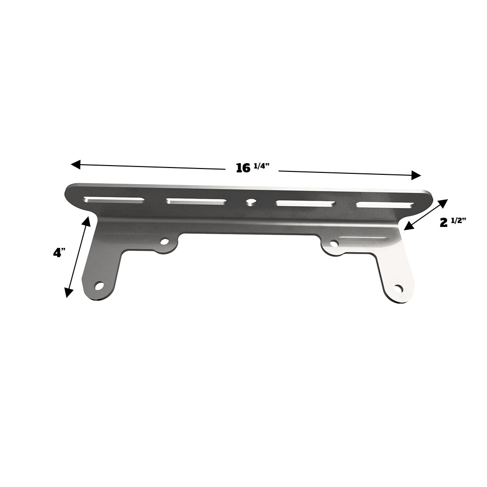 Motobilt License Plate Bracket Light Mount for JK Tag Mount Raw Steel Motobilt - MB2130