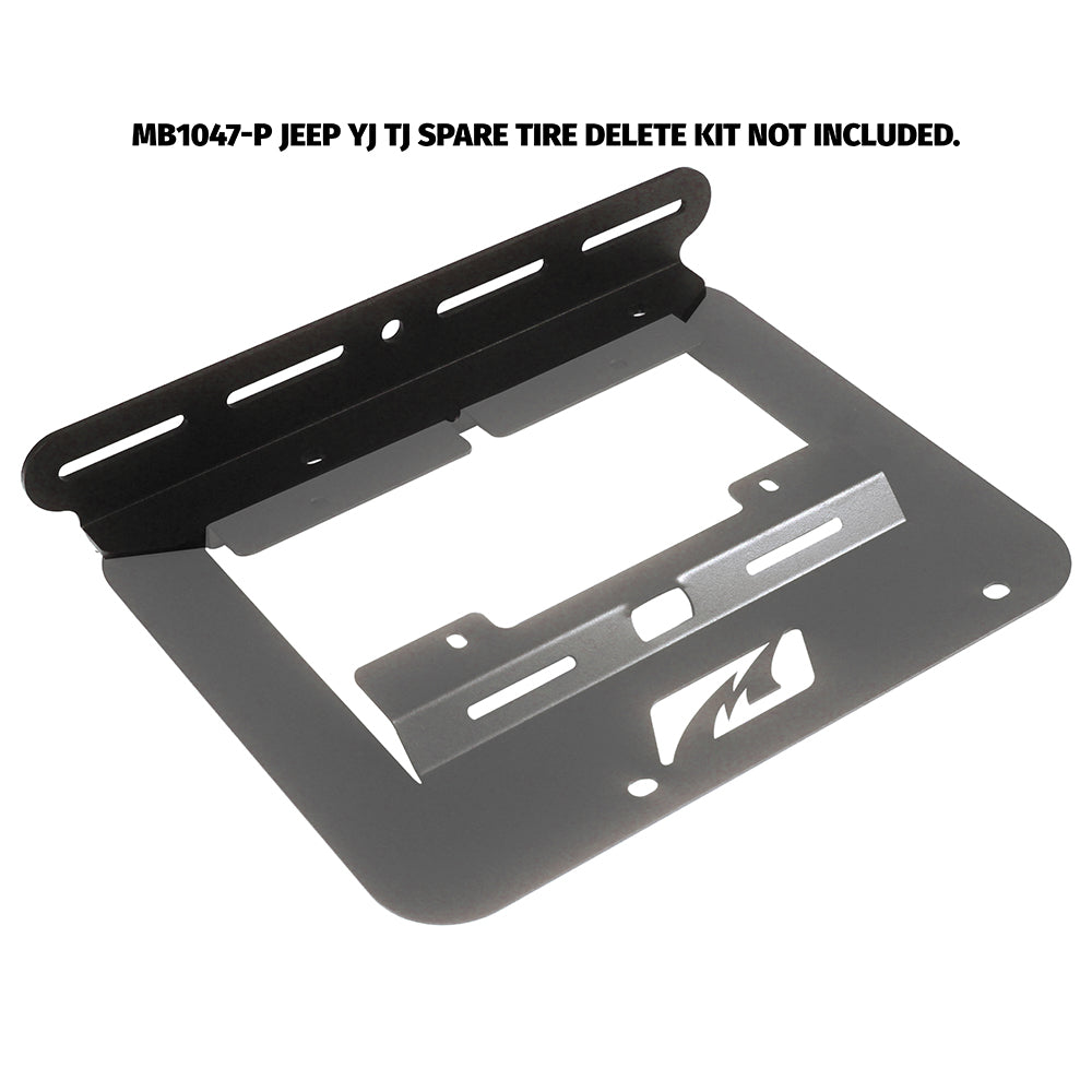 Motobilt License Plate Bracket Light Mount for YJ-TJ Tag Mount MB1047 Motobilt - MB2131