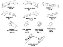 Load image into Gallery viewer, Motobilt Seat Mounting Bracket Adjustable Front PRP Seat Mounts for Jeep JL/JLU Motobilt - MB2152