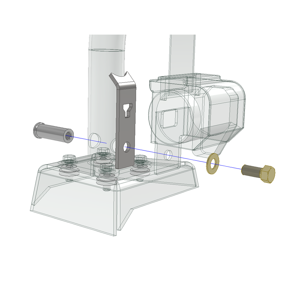 Motobilt Seat Belt Bracket Rear Seat Belt Mount Kit JKU Cage For Jeep JKU Motobilt - MB3036