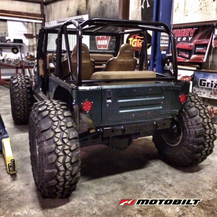 Motobilt Fender Overlay Jeep CJ / YJ High Clearance Rear Fender Tops Motobilt - MB5501