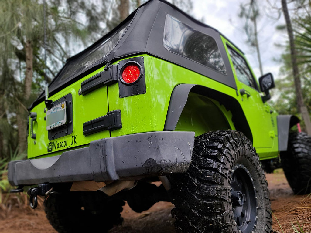 Motobilt Tail light Jeep JK/JKU Round Tail Light Conversion Kit for 07-19 Wrangler JK Motobilt - MB5506