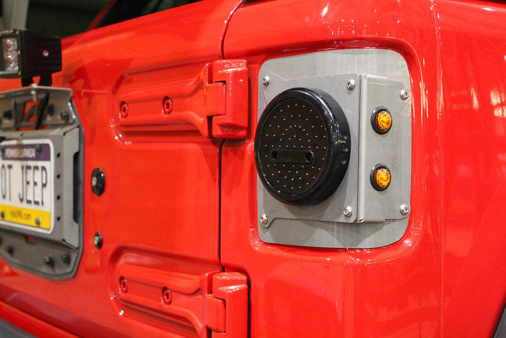 Motobilt Tail light Jeep JL Round Tail Light Conversion Kit for Wrangler JL w/o Sensors Motobilt - MB5521