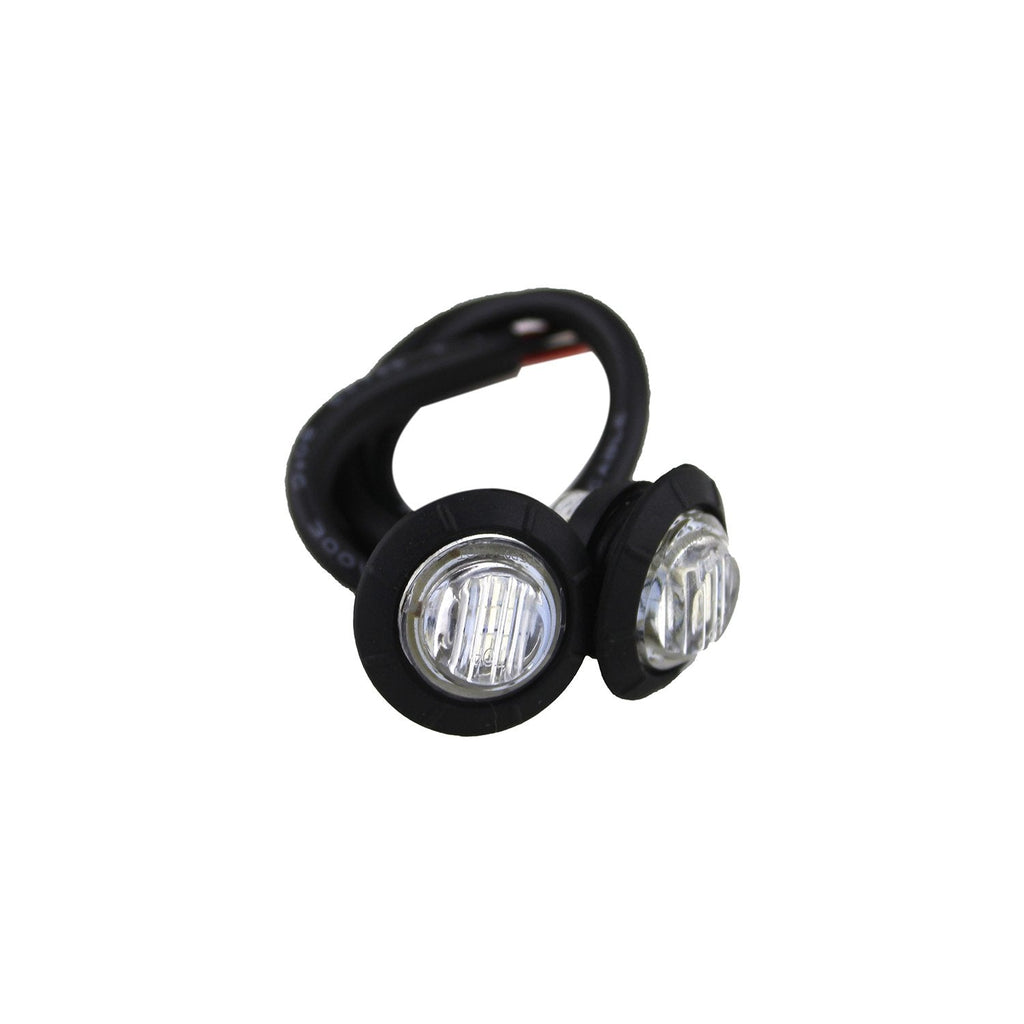 Motobilt Side Marker Light Assembly 3/4 Inch Clear Lens Amber LED Fender/Side Marker Light (2 pack) For Jeep CJ|Jeep YJ|Jeep JK|Jeep JKU|Jeep JL|Jeep Gladiator JT Motobilt - MB6500