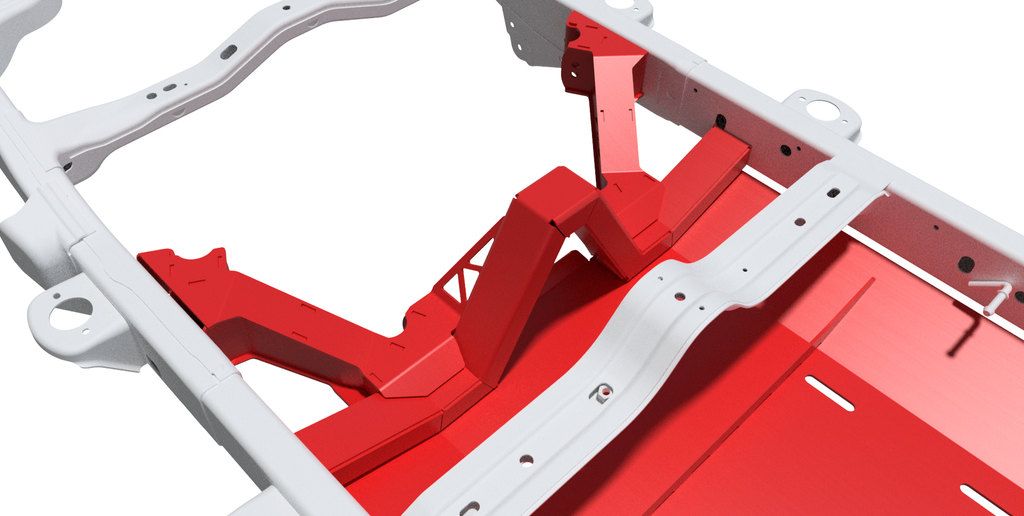 Motobilt Suspension Kit 4 Link Suspension Bracket Kit With Skid Plate For 12-18 Jeep JKU Bare Steel Motobilt - MB7001