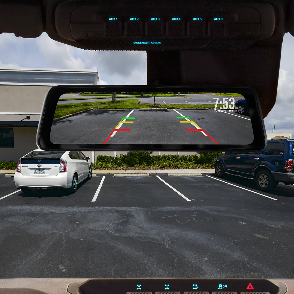 Stinger Off-Road Safety Ford Bronco 2021+ Clear-View HD Backup Camera and Replacement Rearview Mirror with Full Screen Monitor Kit with Built-In DVR