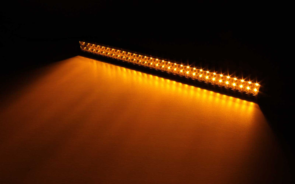 Quake LED Light Bar 32 Inch LED Light Bar Dual Row 180 Watt Combo White/Amber Magma Series - QUDA016