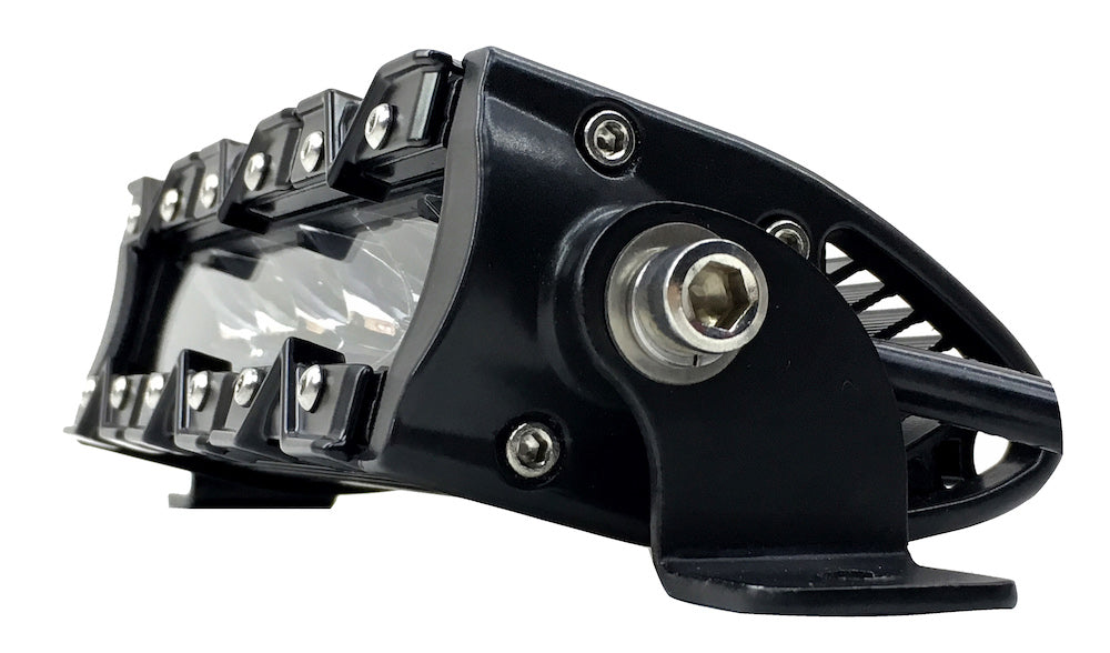 Quake LED Light Bar 9 Inch LED Light Bar Single Row 30 Watt Super Spot Monolith Slim Series - QUMS541