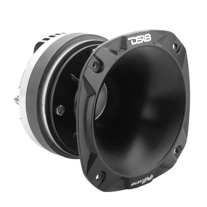 DS18 Audio Horn PRO-D1 2 Inch Short Throat Compression Driver Bolt On W/ 2 Inch Titanium Voice Coil and PRO-HA52/BK Horn 640 Watts 8-ohm DS18 - PRO-DKH1S