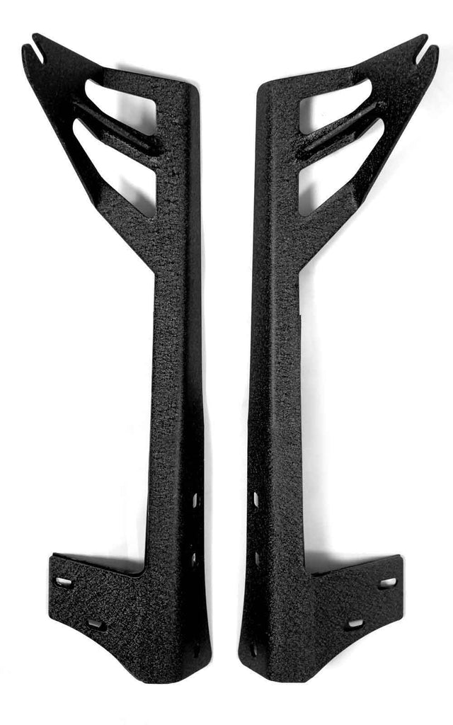Quake LED Light Bar Mounting Kit Jeep JK 52-53 Inch Straight LED Light Bar Window Pillar Bracket 2007-18 - QBJ402