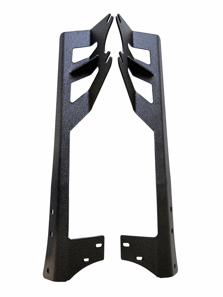 Quake LED Light Bar Mounting Kit Jeep JK Window Pillar Bracket 2007-18 Wrangler JK Dual Light Bar Brackets - QBJ405