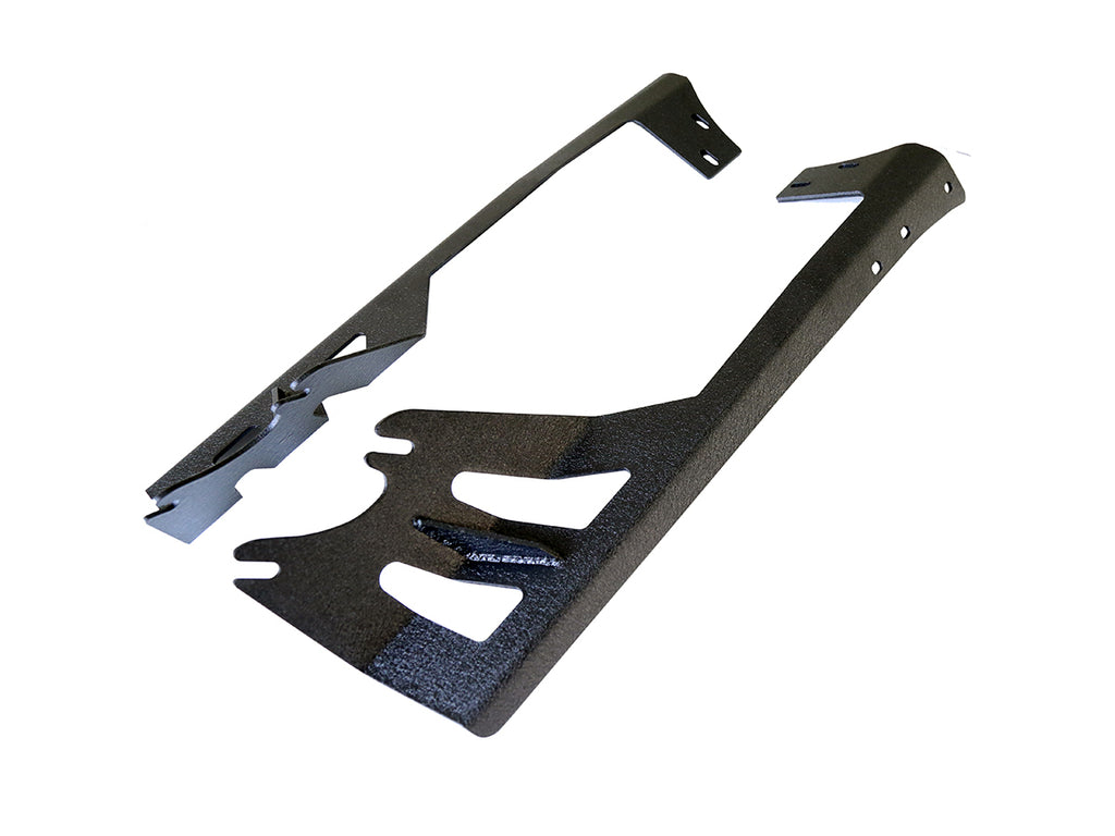 Quake LED Light Bar Mounting Kit Jeep JK Window Pillar Bracket 2007-18 Wrangler JK Dual Light Bar Brackets - QBJ405