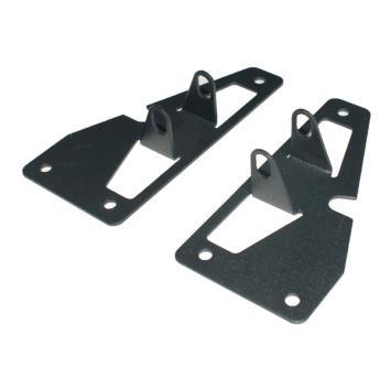 Quake LED Light Bar Mounting Kit Jeep JK Windshield Auxiliary Light Bracket 2007-13 - QBJ412