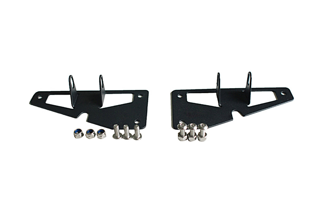 Quake LED Light Bar Mounting Kit Jeep JK Windshield Auxiliary Light Bracket 2007-13 - QBJ412