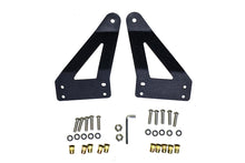 Load image into Gallery viewer, Quake LED Light Bar Mounting Kit Jeep JK Grill Light Bar Bracket 2007-18 Wrangler JK Black Powder coat - QBJ790