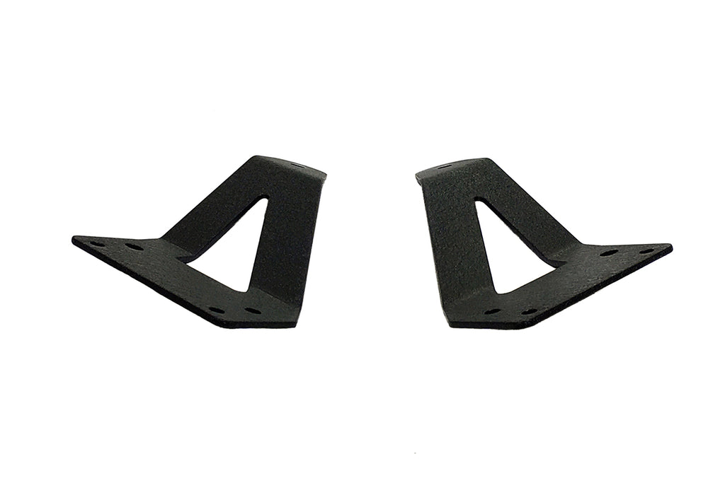 Quake LED Light Bar Mounting Kit Jeep JK Grill Light Bar Bracket 2007-18 Wrangler JK Black Powder coat - QBJ790