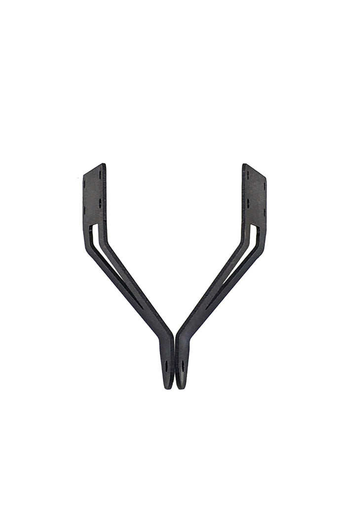 Quake LED Light Bar Mounting Kit Jeep JK Grill Light Bar Bracket 2007-18 Wrangler JK Black Powder coat - QBJ790
