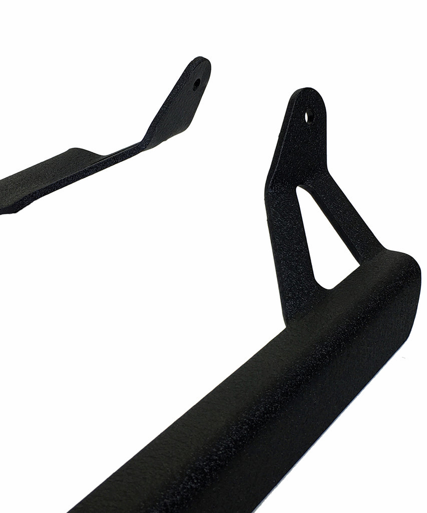 Quake LED Light Bar Mounting Kit Jeep YJ Window Pillar Bracket 1986-95 Wrangler YJ Black Powder coat Pair - QBU788