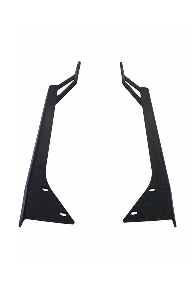 Quake LED Light Bar Mounting Kit Jeep YJ Window Pillar Bracket 1986-95 Wrangler YJ Black Powder coat Pair - QBU788