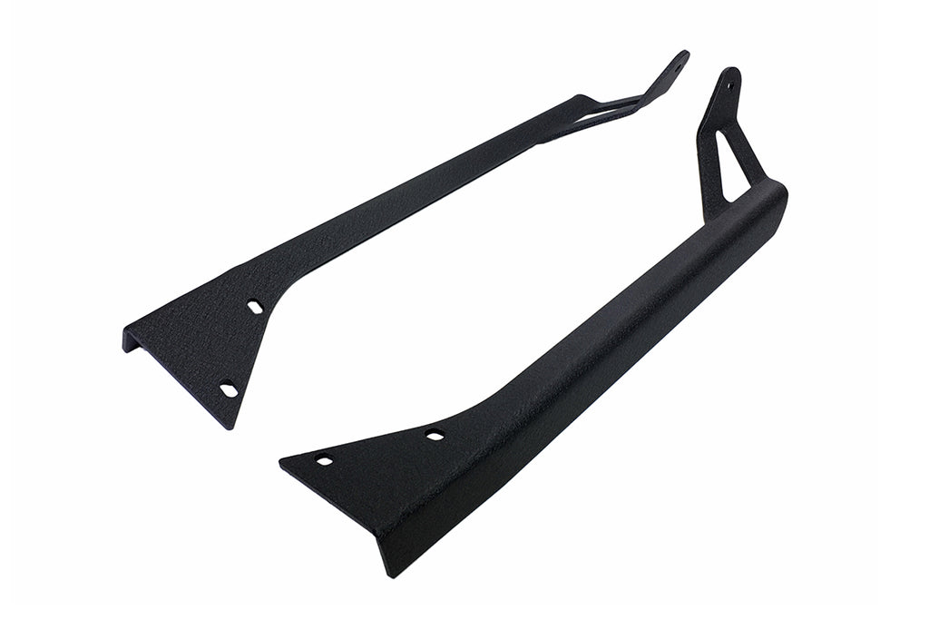 Quake LED Light Bar Mounting Kit Jeep YJ Window Pillar Bracket 1986-95 Wrangler YJ Black Powder coat Pair - QBU788