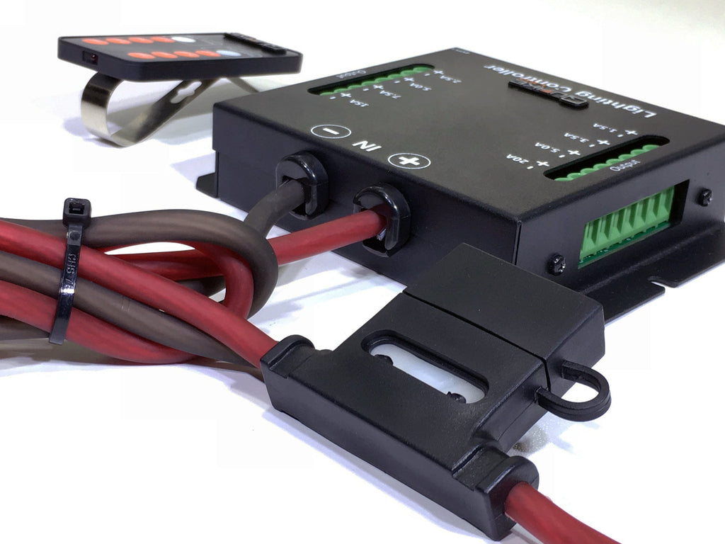 Quake LED Accessory Light Controller Kit Universal 60A 8 LED Light Controller - QUIC798