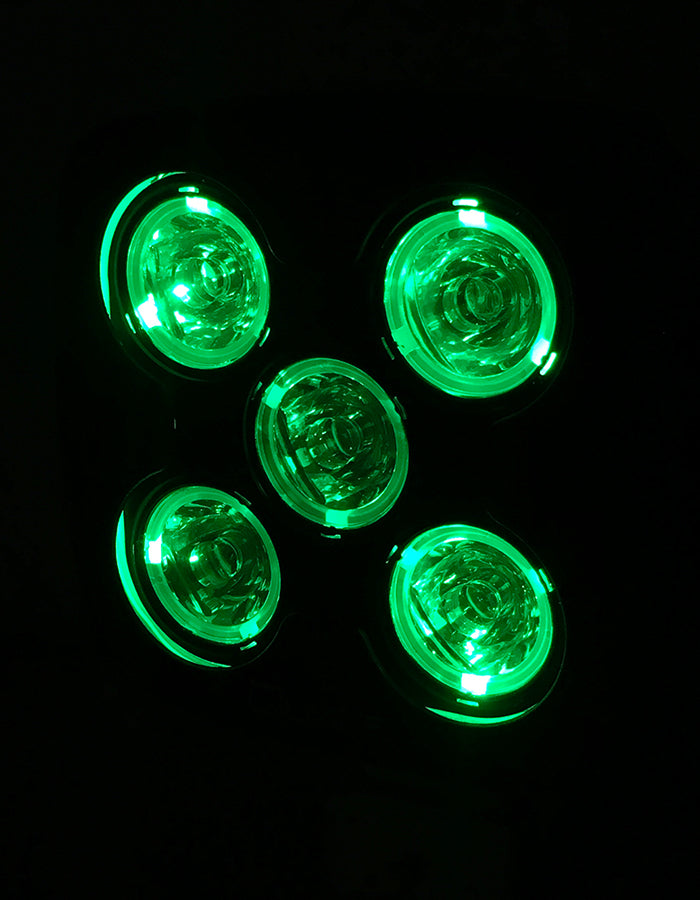 Quake LED Work Light 4.5 Inch Work Light 50 Watt Spot RGB Accent Megaton Series Quad-Lock/Interlock - QME796