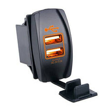 Load image into Gallery viewer, Quake LED Rocker Type Switch Give your dash some style with Quake LED's back-lit USB ports - QRS624