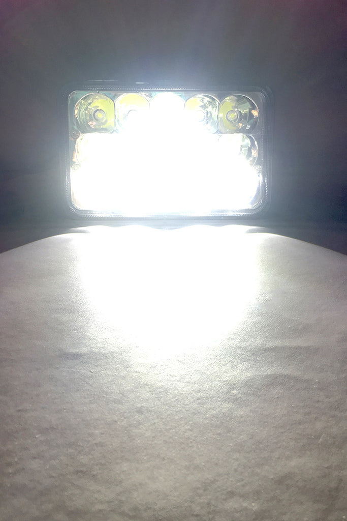 Quake LED Headlight 4X6 in. Work Light headlight 45 Watt High-low Tempest - QTE066