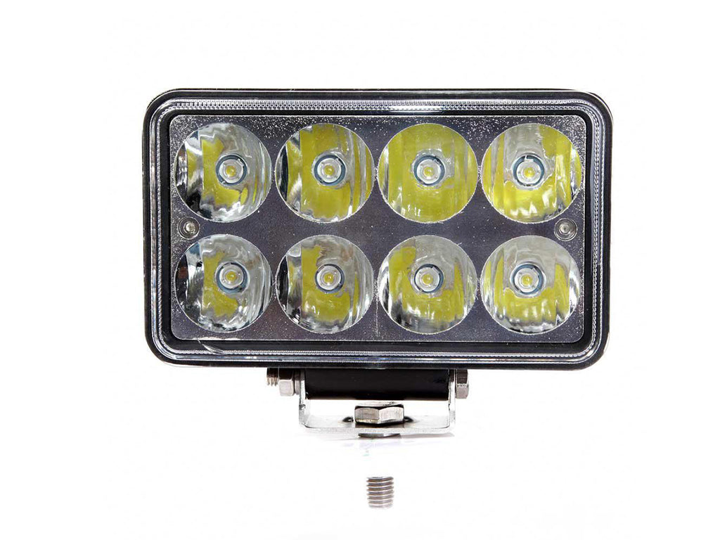 Quake LED Work Light 4x7 Inch Work Light/Headlight 24 Watt High/Low Tempest Series - QTE148
