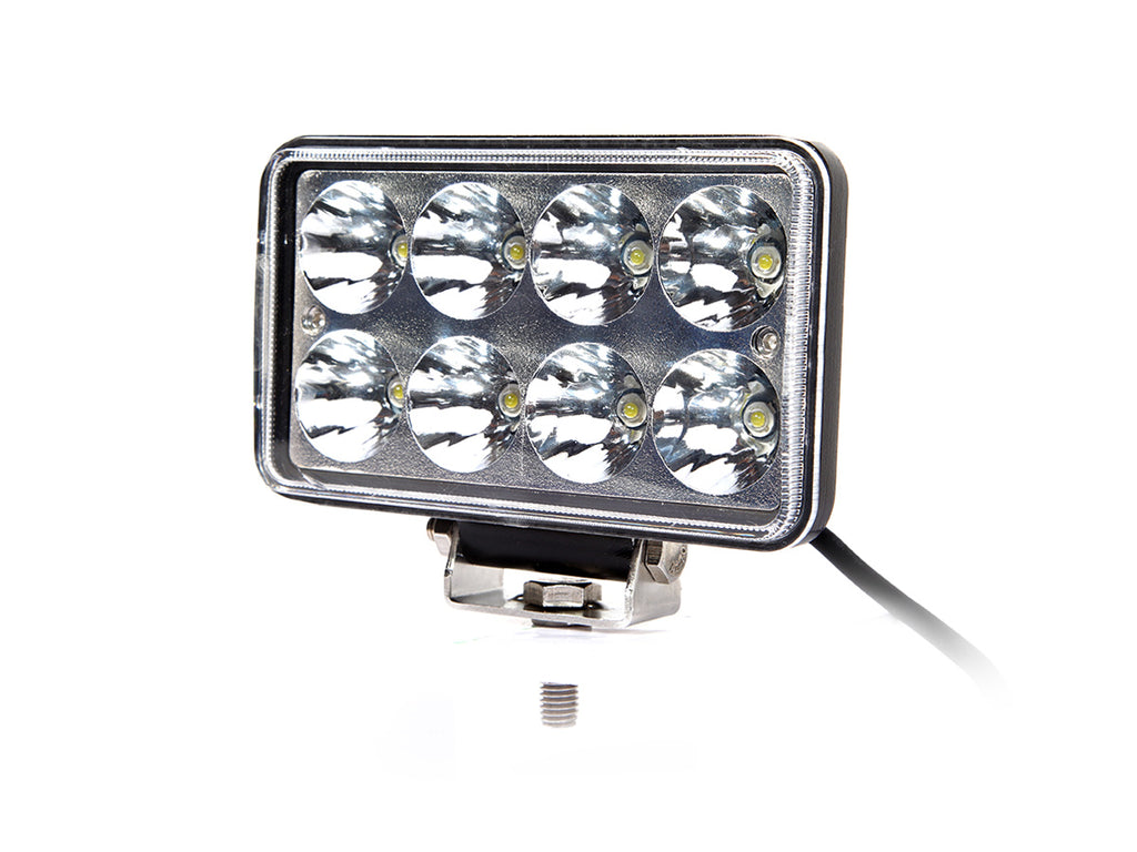Quake LED Work Light 4x7 Inch Work Light/Headlight 24 Watt High/Low Tempest Series - QTE148