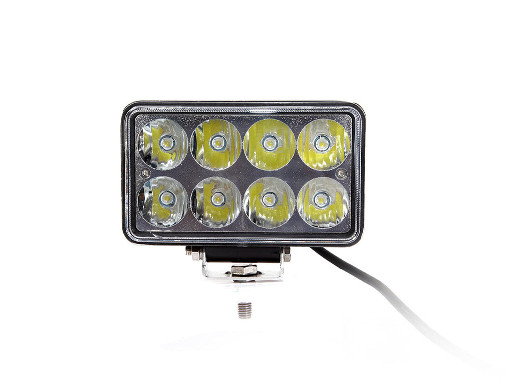 Quake LED Work Light 4x7 Inch Work Light/Headlight 24 Watt High/Low Tempest Series - QTE148