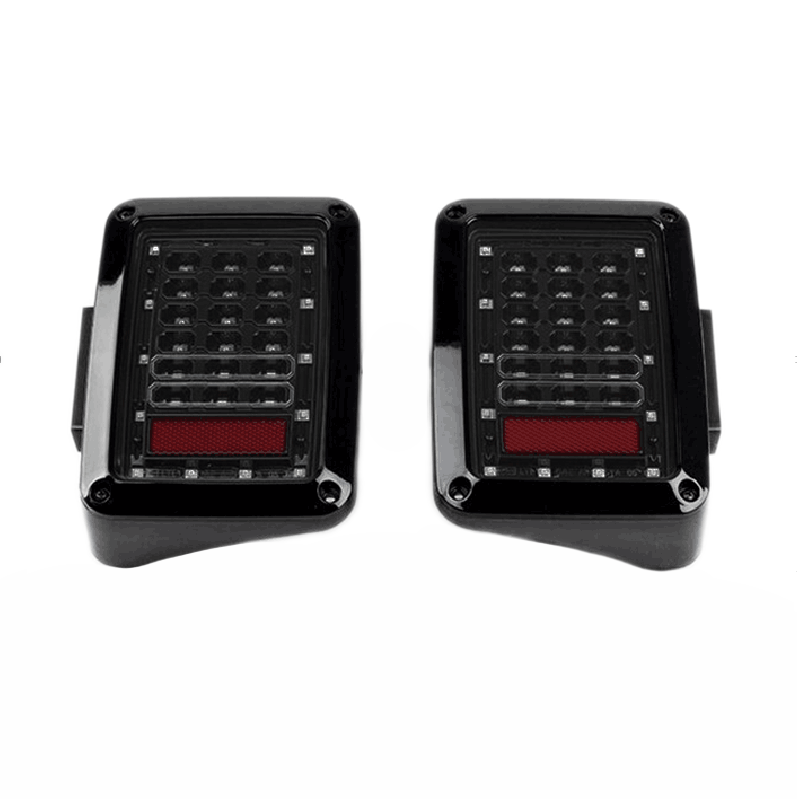 Quake LED Tail Light 6X8 in. 25 Watt Jeep JK Blackout I Tail Light Tempest - QTE457