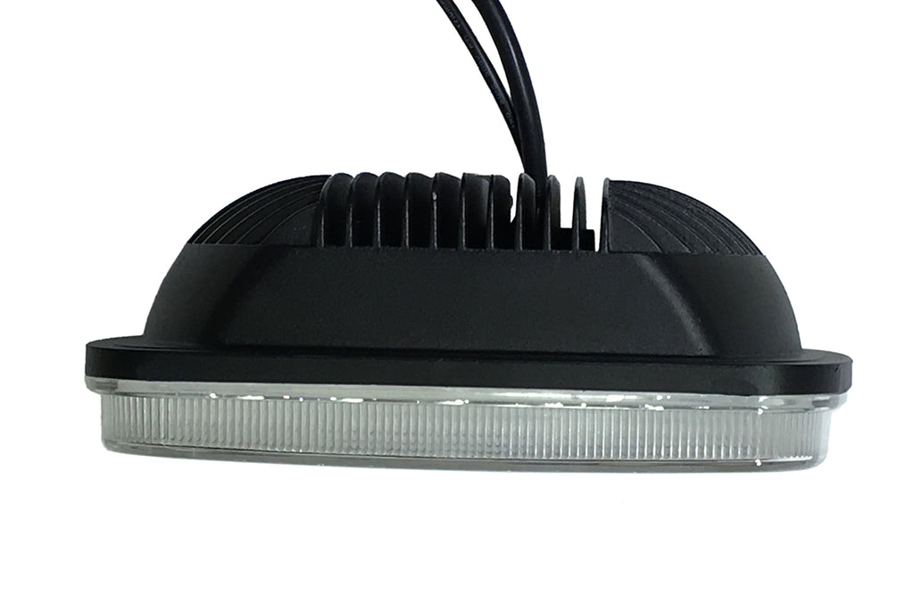 Quake LED Headlight 5x7 Inch Headlight 45 Watt High/Low Tempest Series Jeep XJ/YJ - QTE459