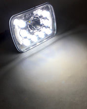 Load image into Gallery viewer, Quake LED Headlight 5x7 Inch Headlight 39 Watt High/Low Half Halo Jeep YJ/XJ Tempest Series - QTE462